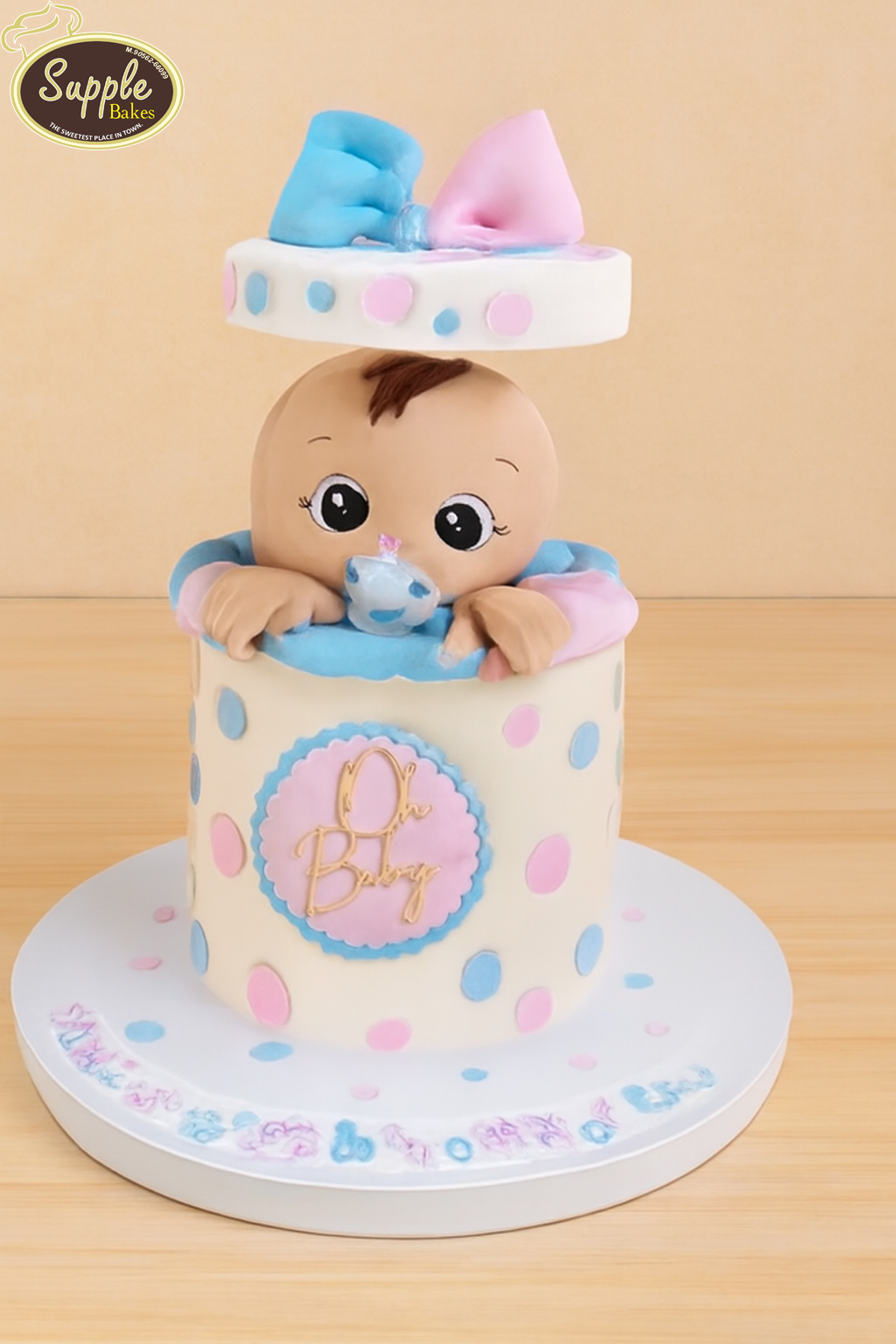 Baby Pop-Up Box Cake
