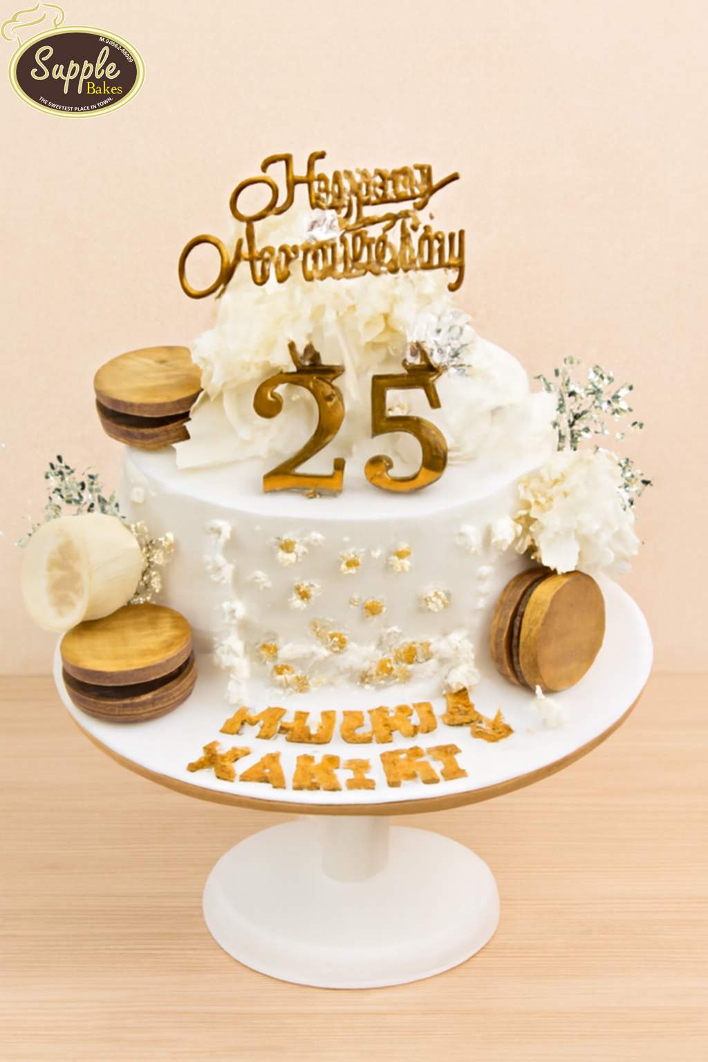 Golden Anniversary Cake