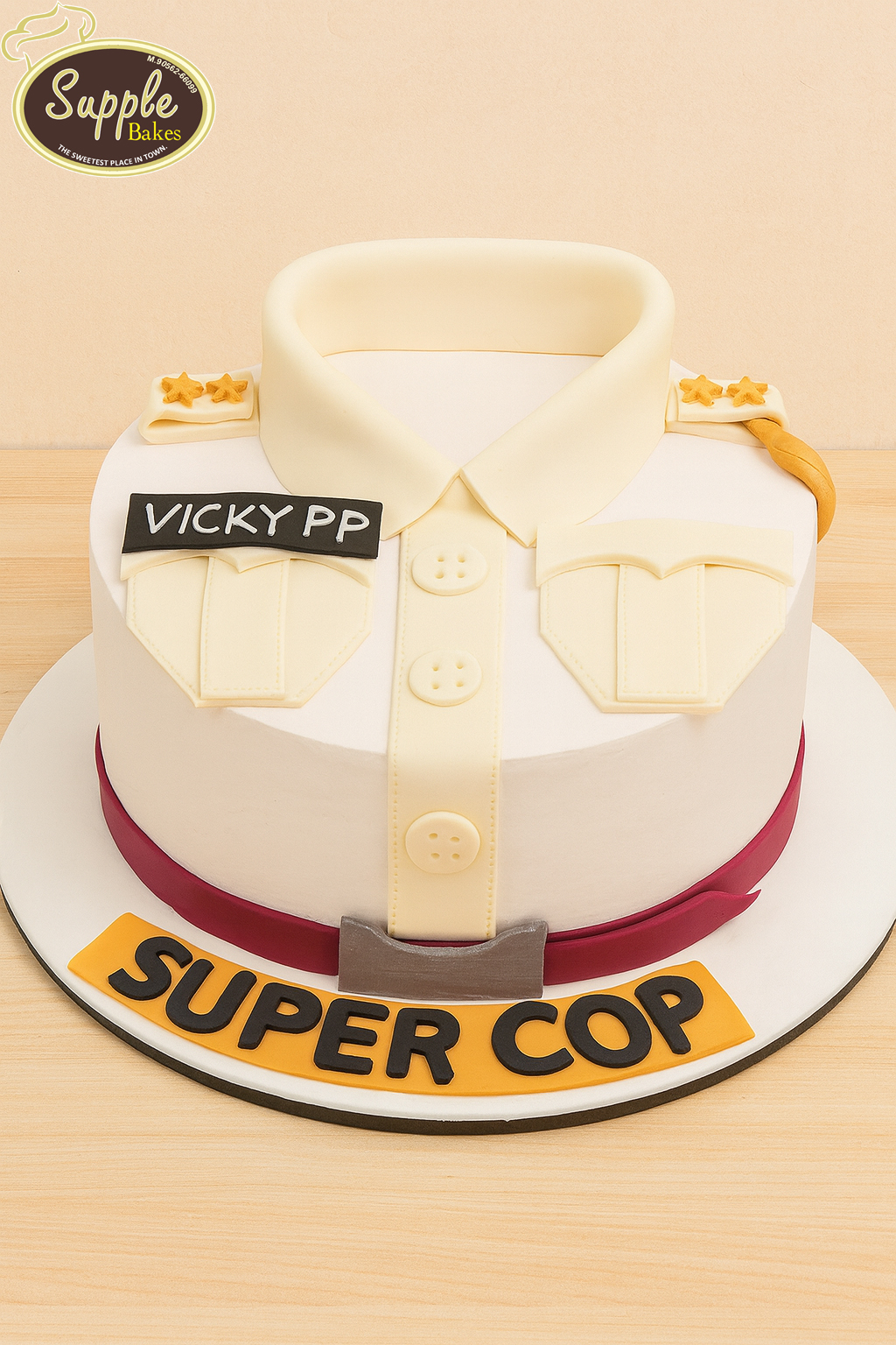 Super Cop Uniform Cake