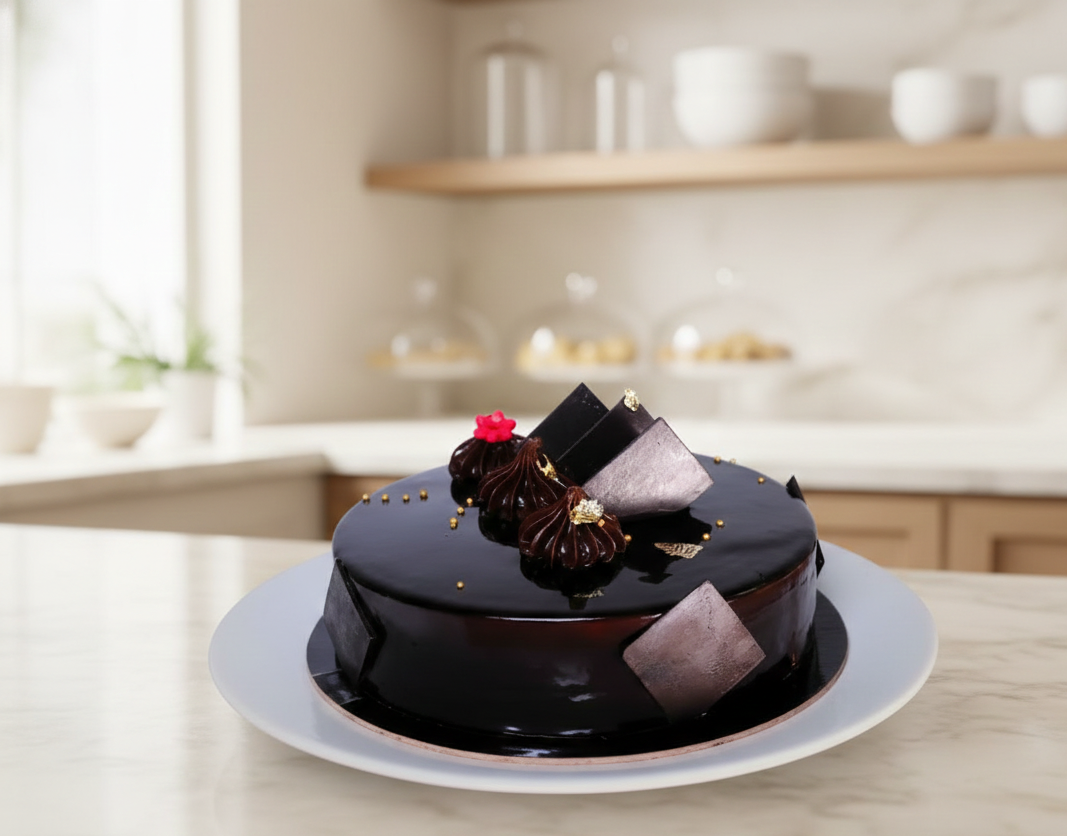Dark Chocolate Celebration Cake