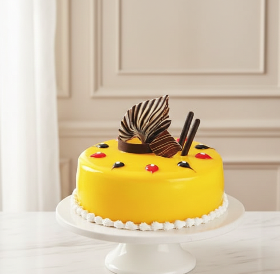 Golden Mango Fusion Cake