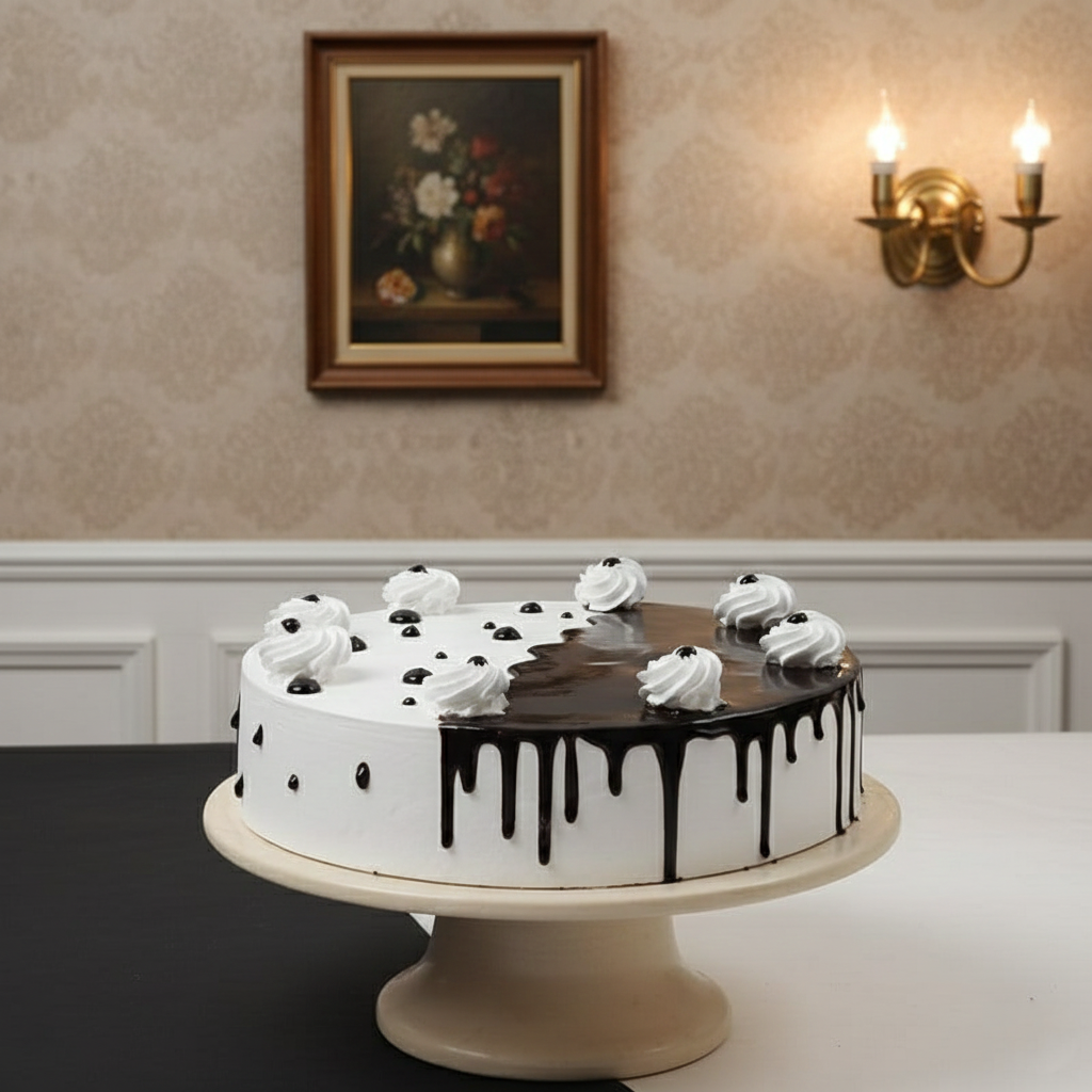 Modern Black Forest Designer Cake