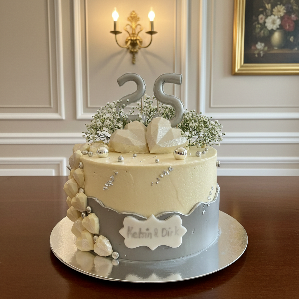 Heart of Love Anniversary Cake