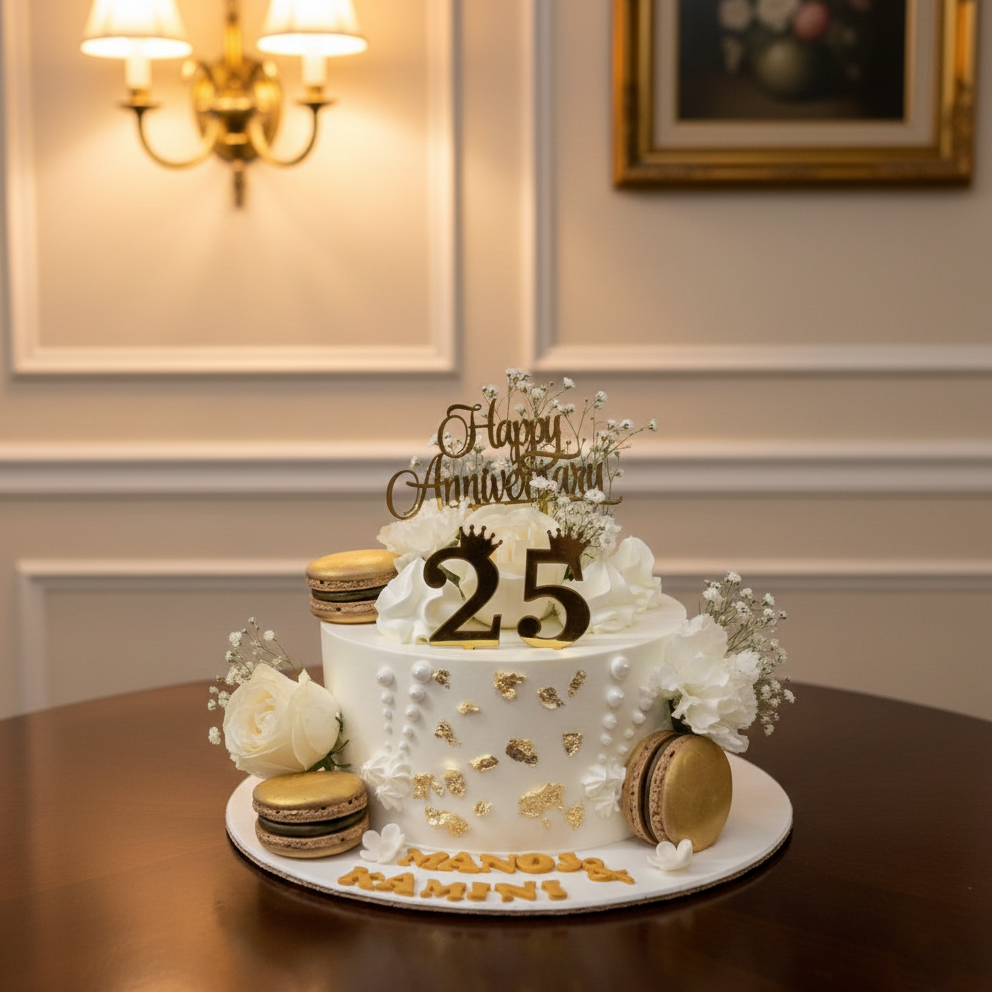 Premium Floral Anniversary Cake