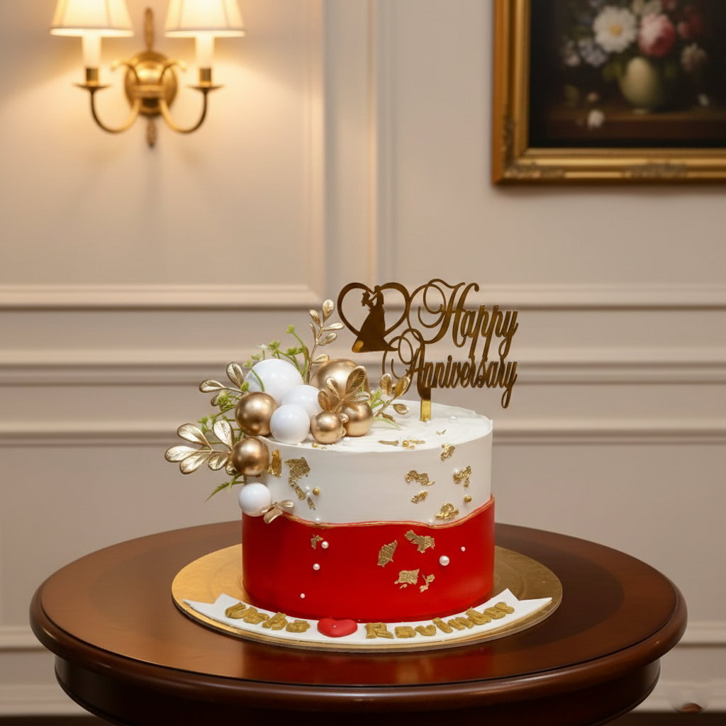 Timeless Love Anniversary Cake