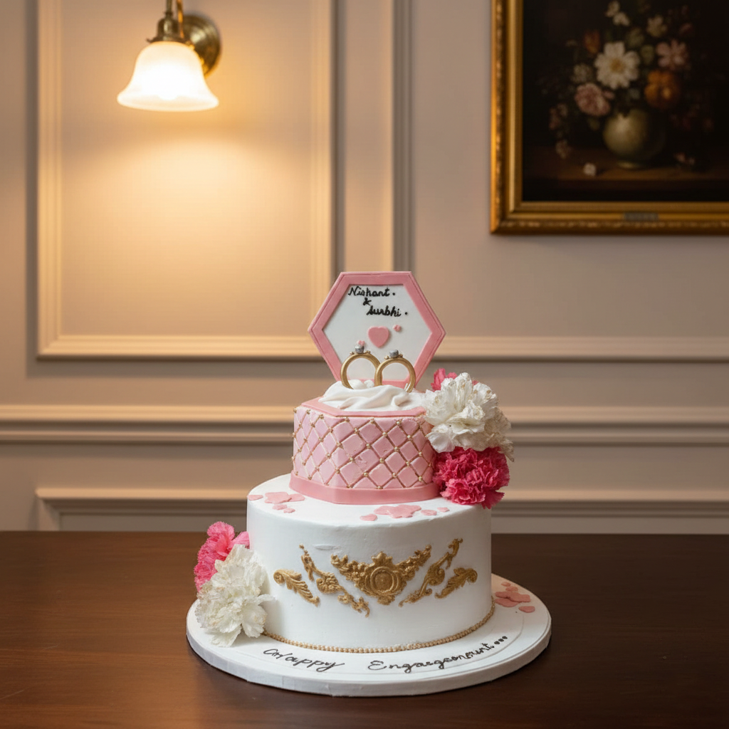 Floral Lace Wedding Cake