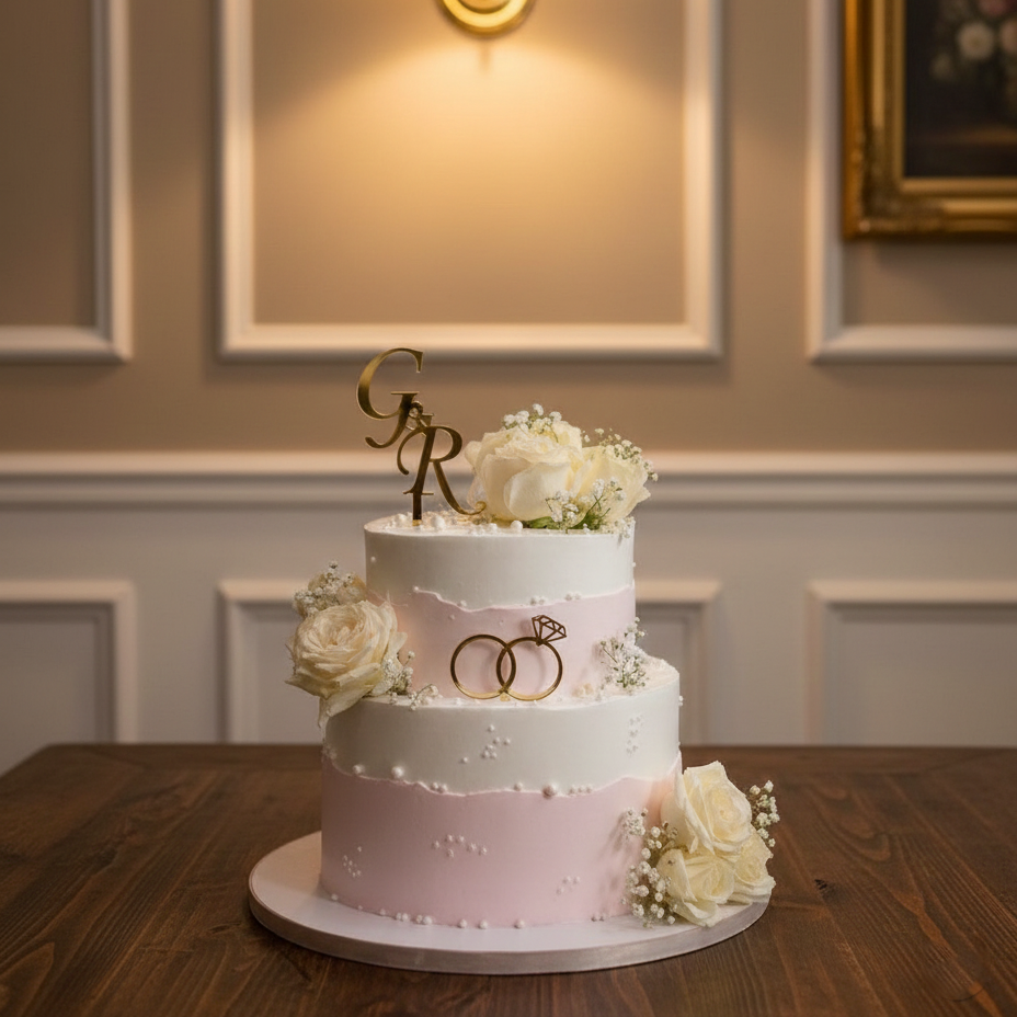 Luxury Wedding Cream Cake