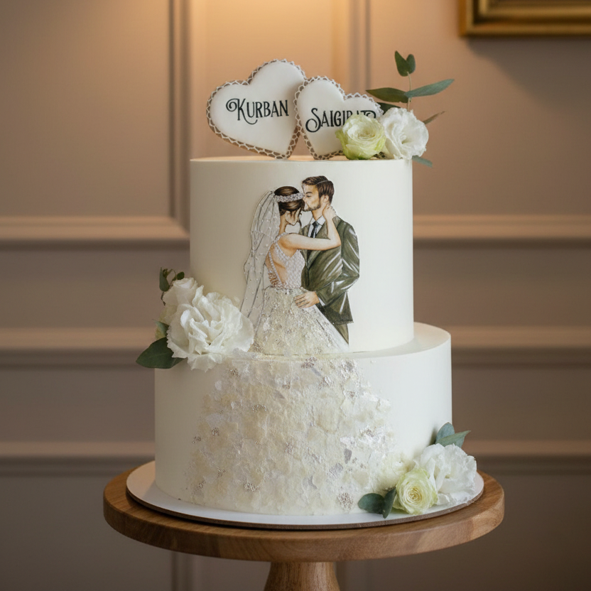 Romantic Wedding Delight Cake