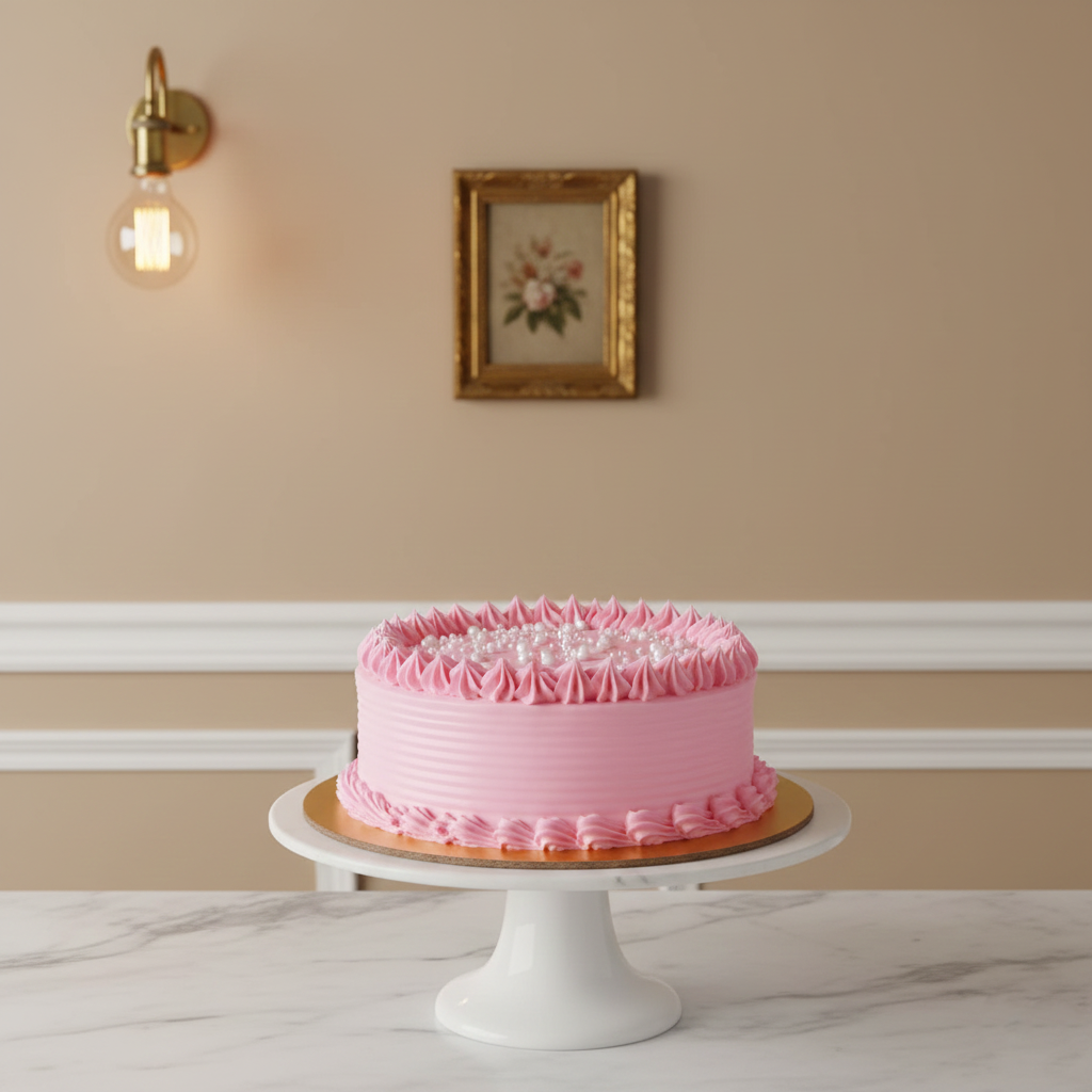 Fresh Strawberry Garden Cake