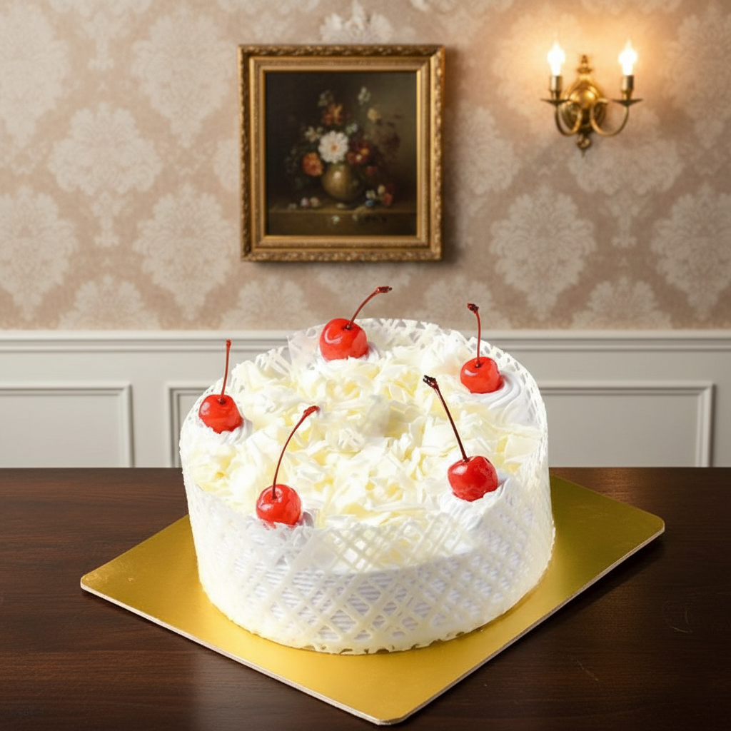 White Forest Swirl Cream Fantasy