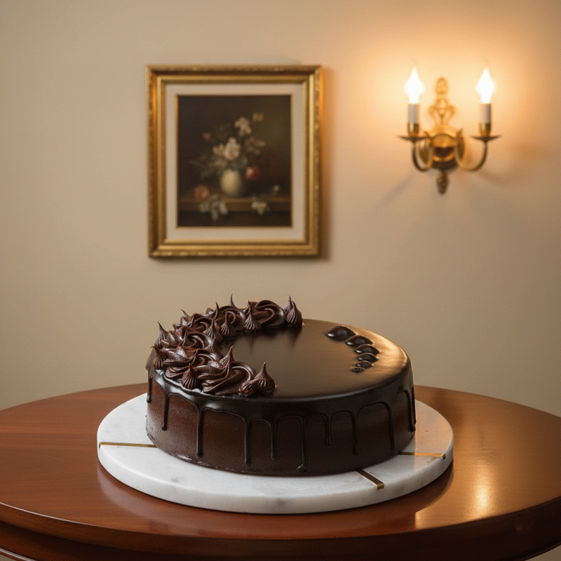 rich truffle cake
