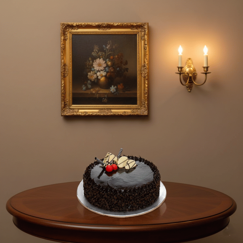 rich truffle cake