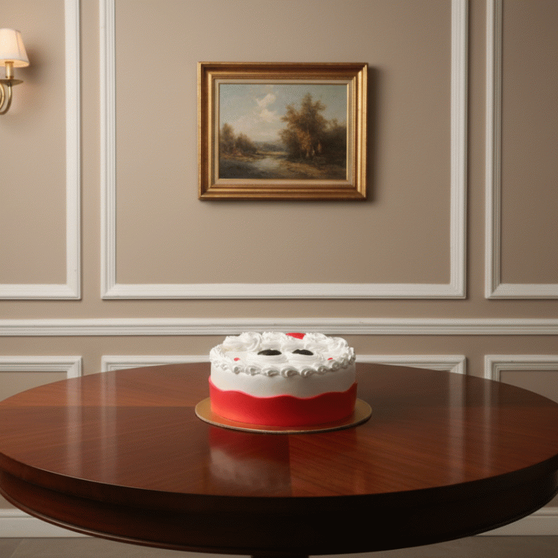 Santa’s Suit Christmas Cream Cake