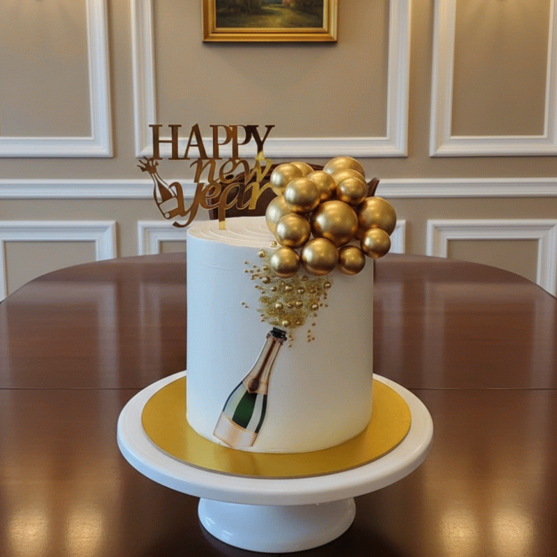 🥂 Luxury New Year Champagne Cake