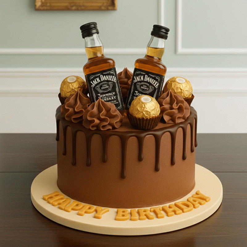 Premium Bottle Theme Cake