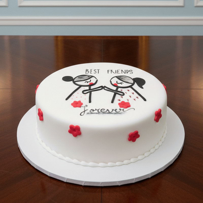 Best Friends Forever Cake