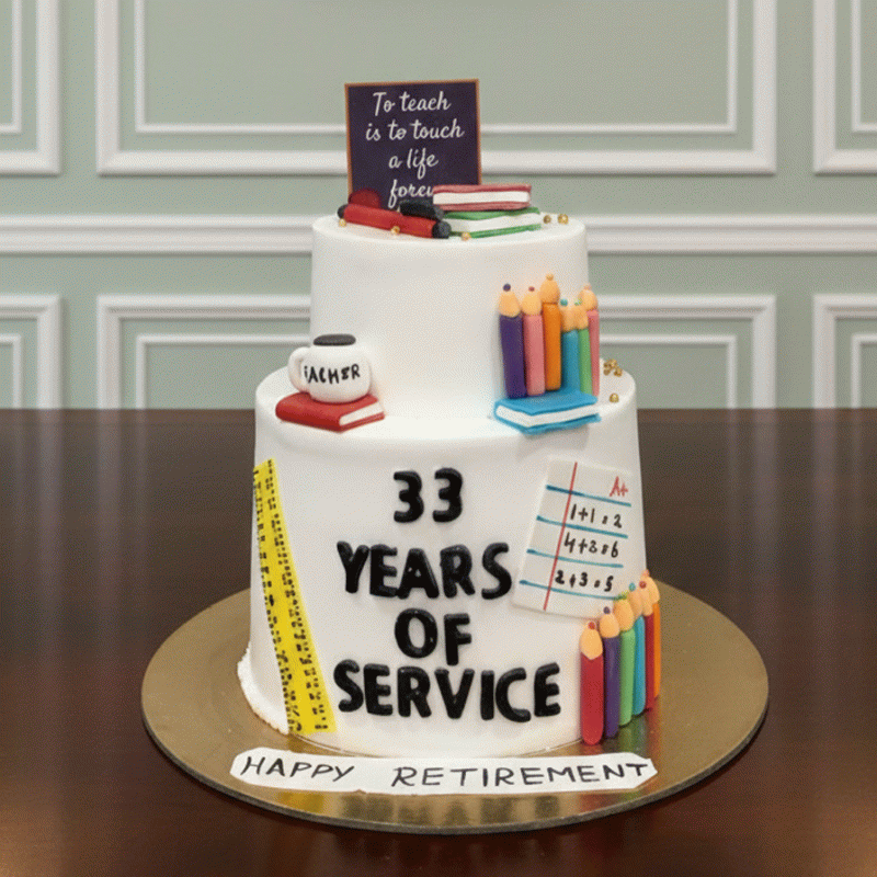 Grand Retirement Celebration Cake