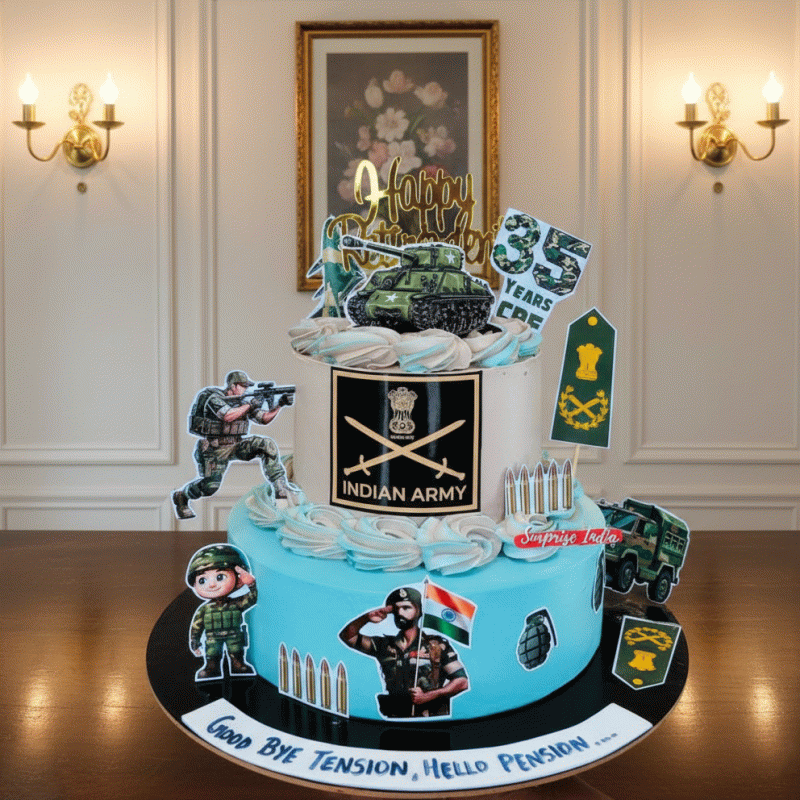 Cheers to Freedom Retirement Cake