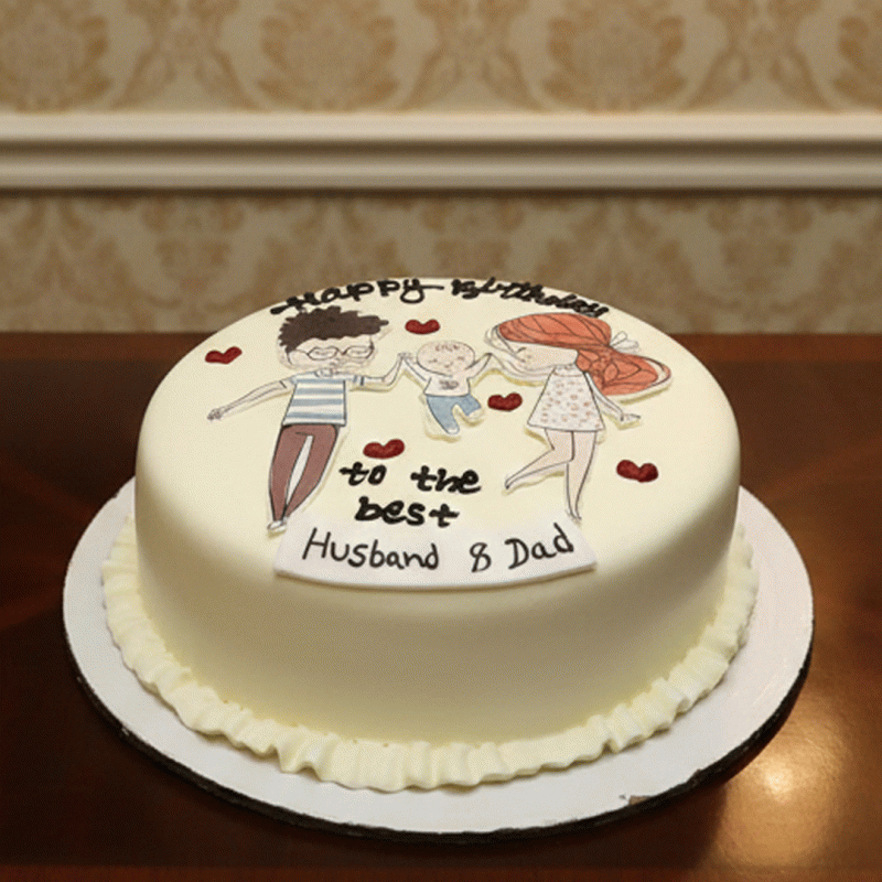 Heart & Soul Husband Cake