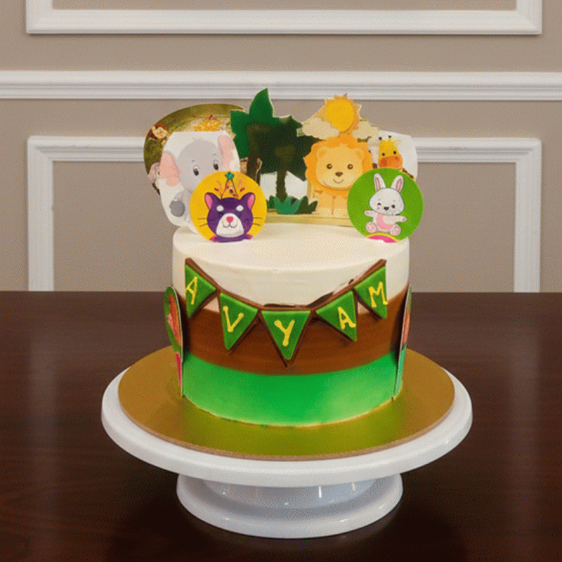 Cartoon Animal Celebration Cake