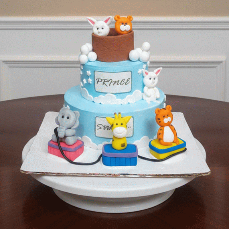 Animal Friends Birthday Cake