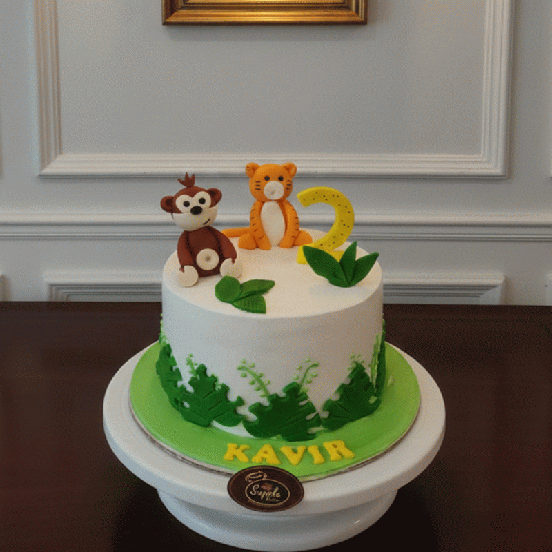 Little Zoo Party Cake