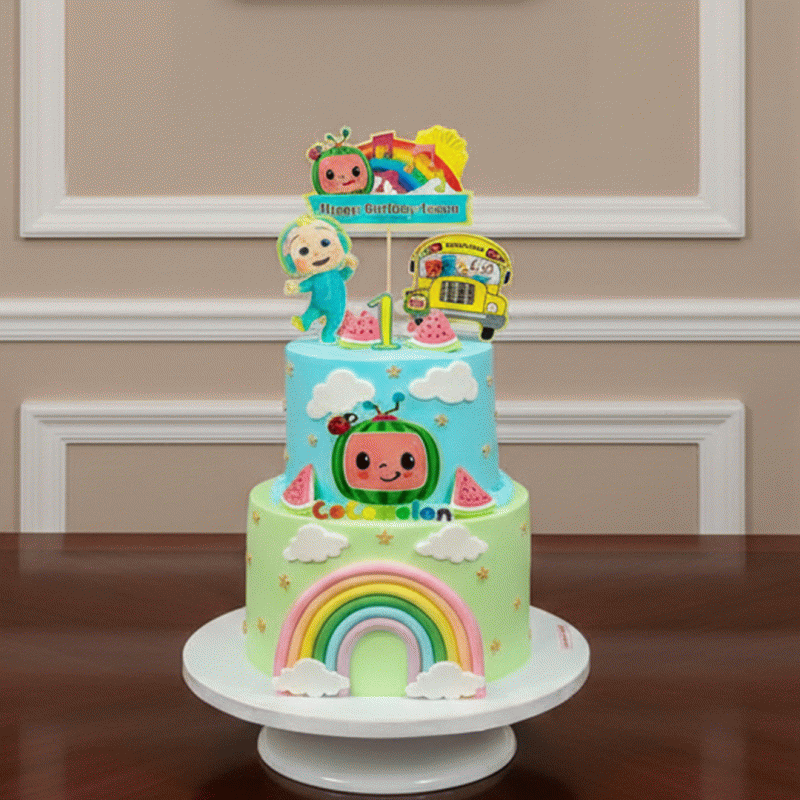 Panda Cartoon Celebration Cake
