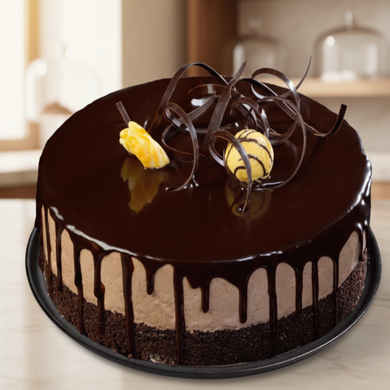 Chocolate Layer Swirl Cake