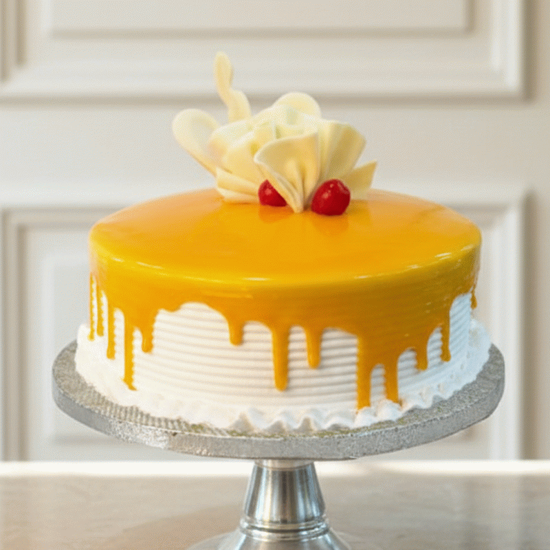 Fresh Cut Mango Celebration Cake