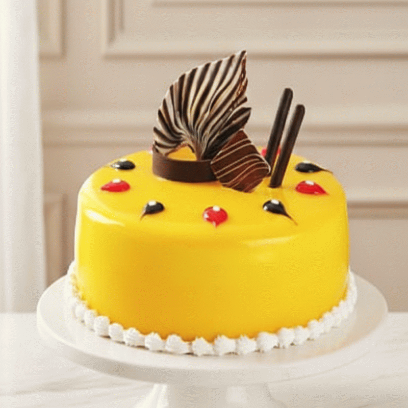 Golden Mango Fusion Cake