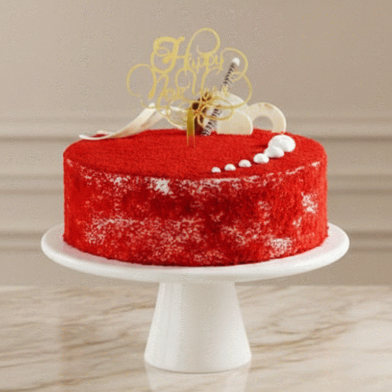 Velvet Crown Celebration Cake