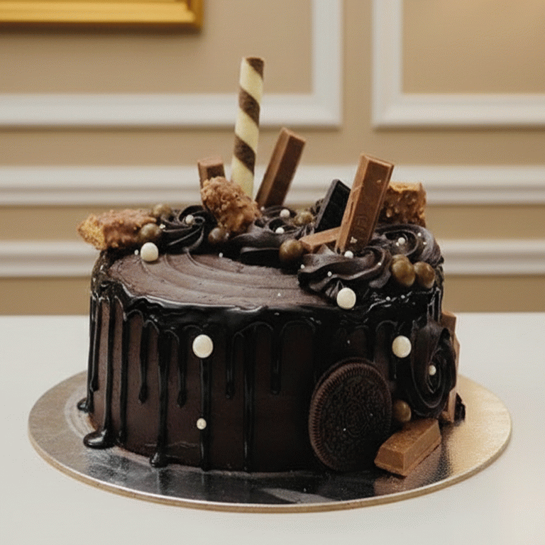 Classic Rich Truffle Chocolate Cake