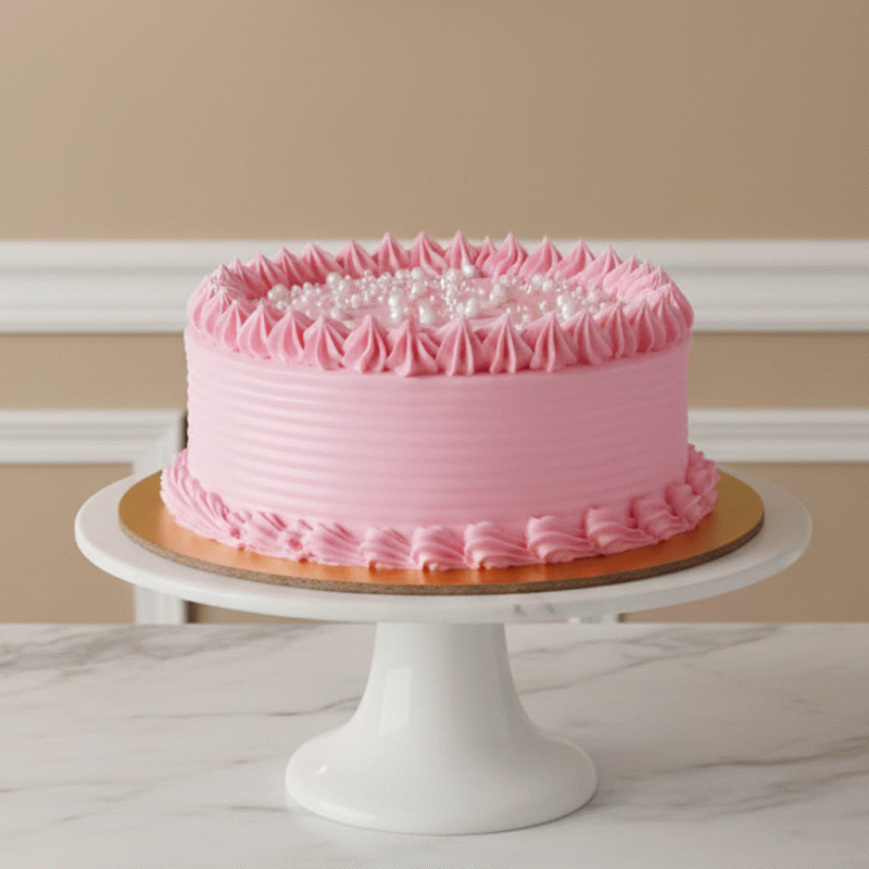 Fresh Strawberry Garden Cake