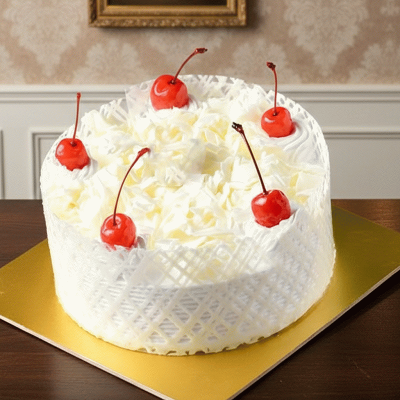 White Forest Swirl Cream Fantasy