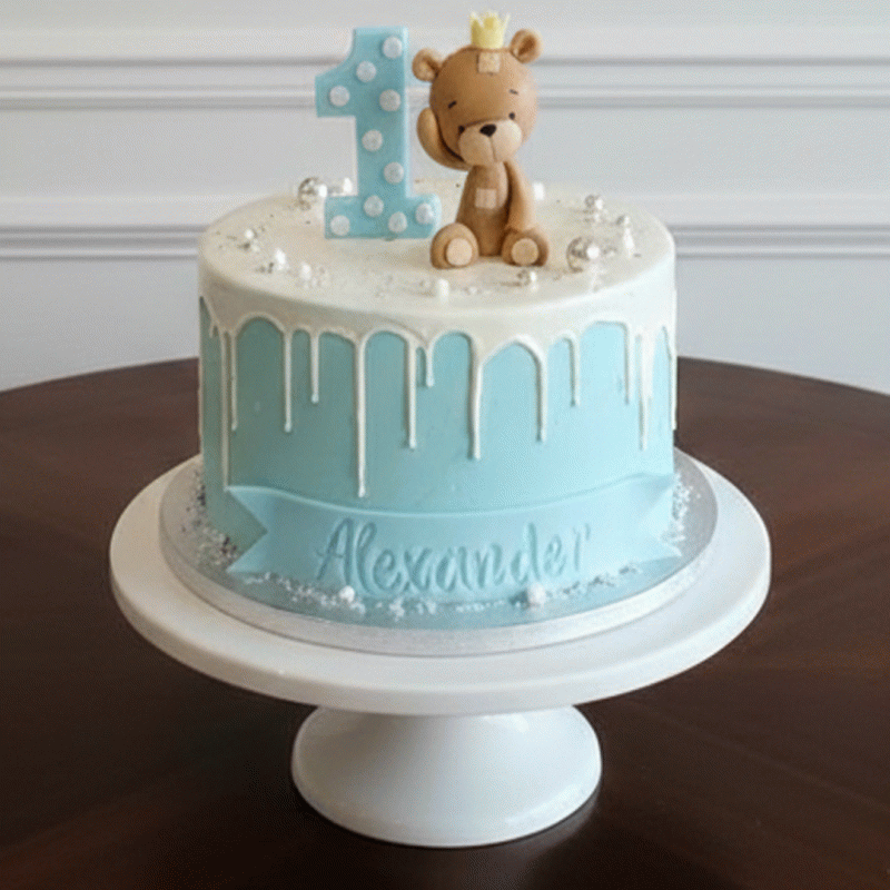 Baby Blossom One-Year Cake