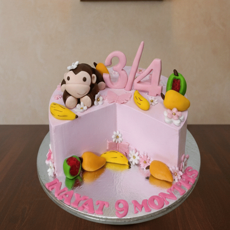 Half Way to One Baby Cake