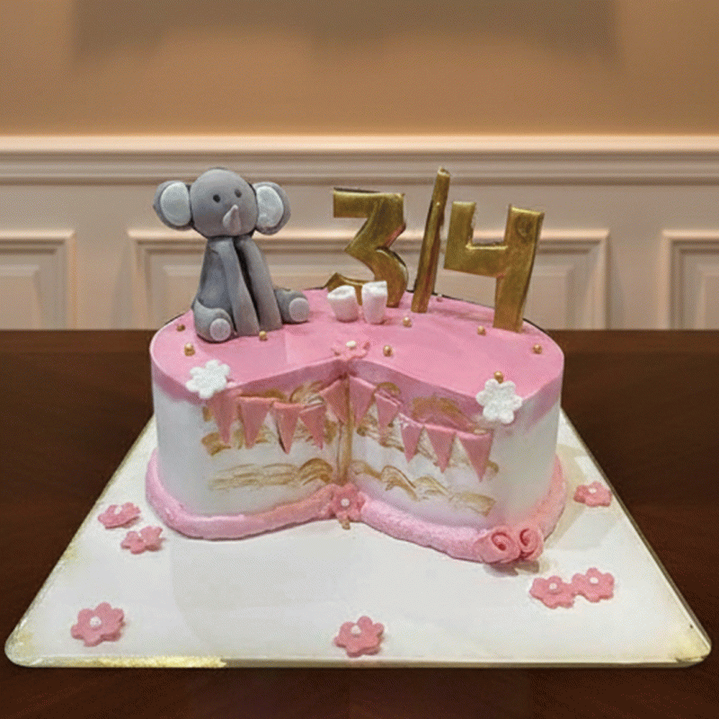 Six Months of Smiles Cake