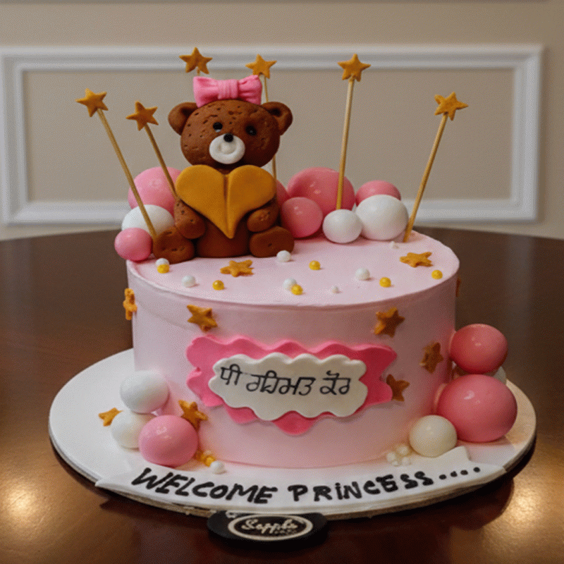 Pure Love Welcome Baby Cake