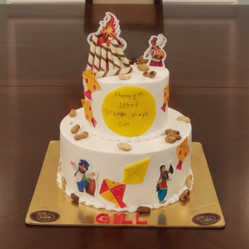 Traditional Lohri Celebration Cake