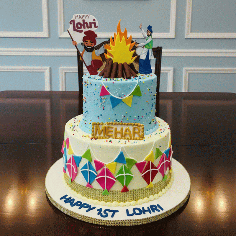 Bonfire Bliss Lohri Cake