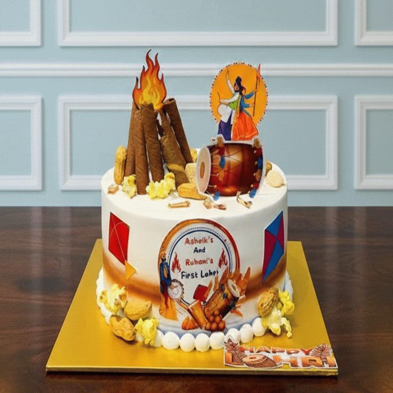 Celebration Bonfire Lohri Cake