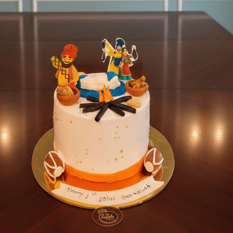 Festive Punjabi Lohri Cake