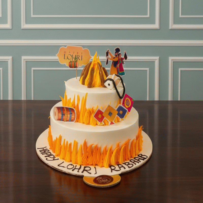 Grand Lohri Festival Celebration Cake