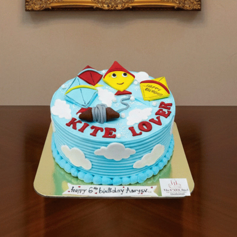 Festive Yellow Basant Delight Cake