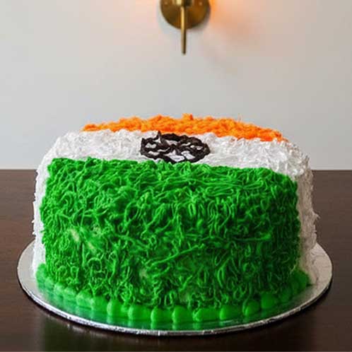 Tricolour Pride Republic Celebration Cake